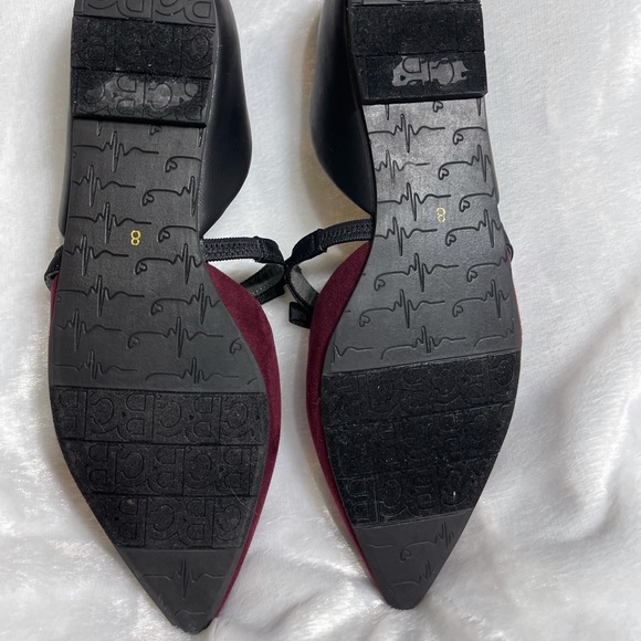 BC Footwear Woman’s Vegan D’Orsay Ribbon Pointed Slip on Flats - Picture 13 of 16